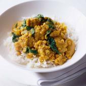 Quick chicken and lentil curry