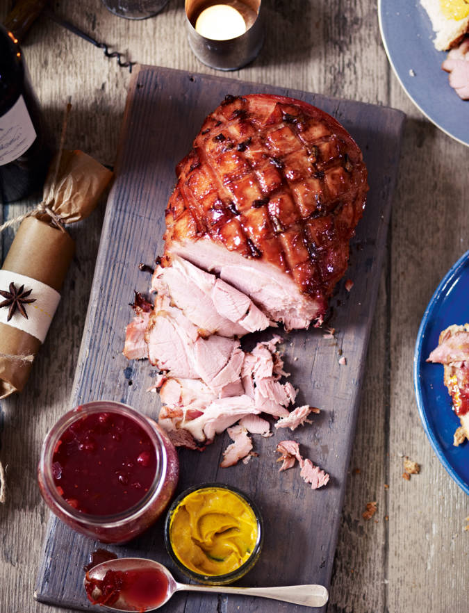 Spiced gammon cooked in cider Sainsbury's Magazine