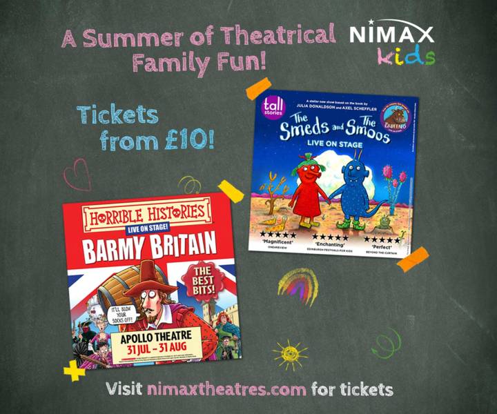 Win family fun at the theatre with Nimax Kids