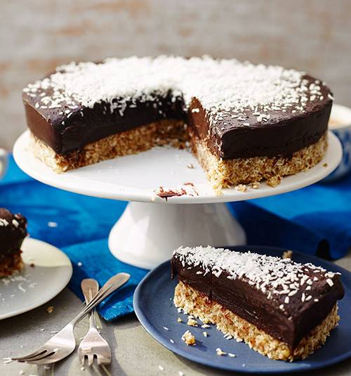 Raw choco-nut tart