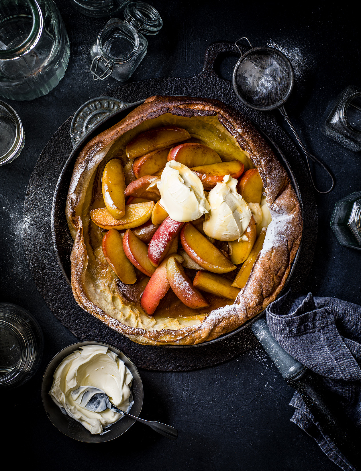 Dutch Baby with honey butter apples recipe | Sainsbury`s Magazine