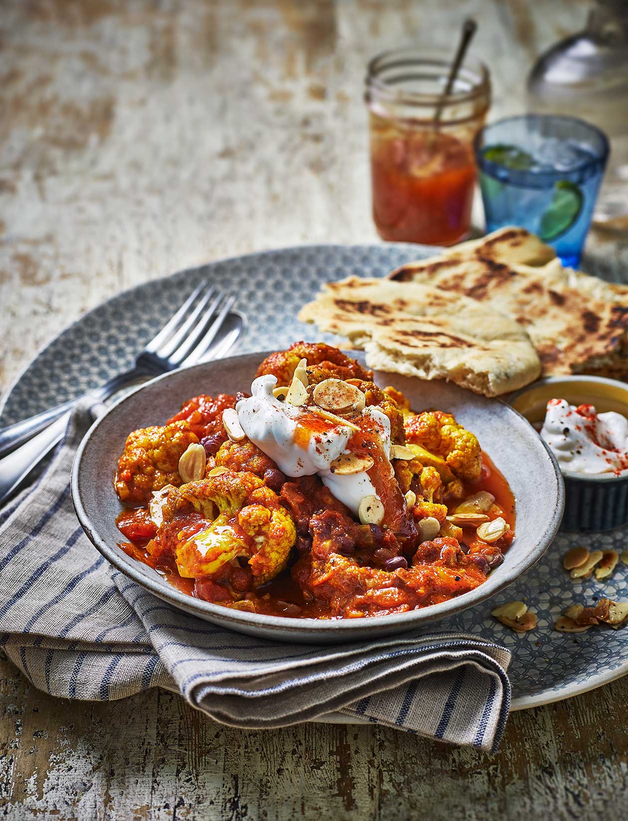 Masala cauliflower and aduki bean curry recipe | Sainsbury`s Magazine