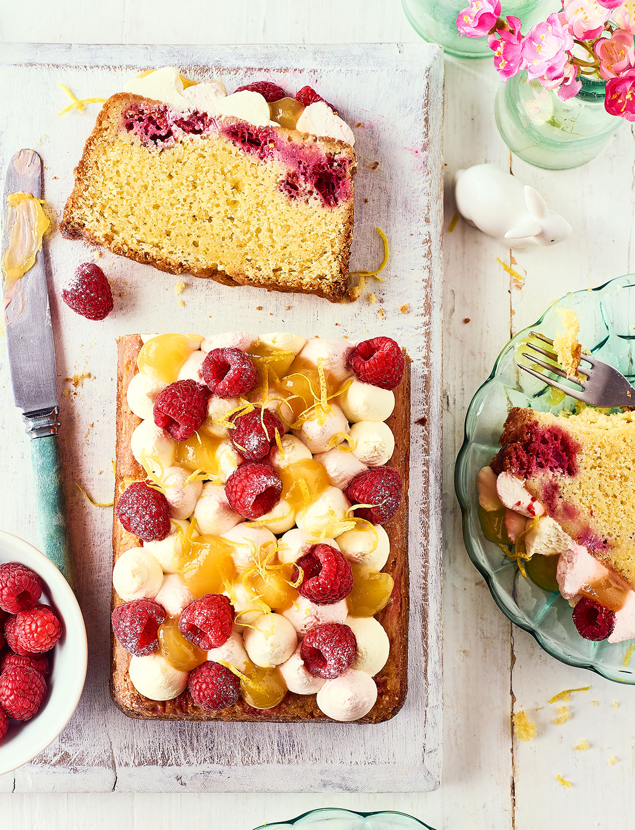 Raspberry Cake with Lemon Buttercream • the perfect cake!
