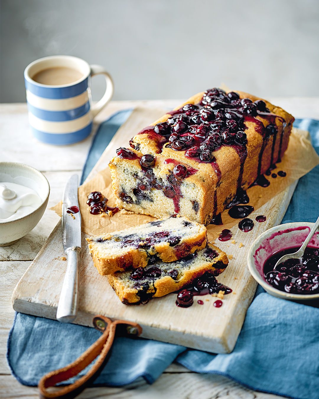 Ottolenghi's Blueberry, Almond and Lemon Loaf Cake Recipe