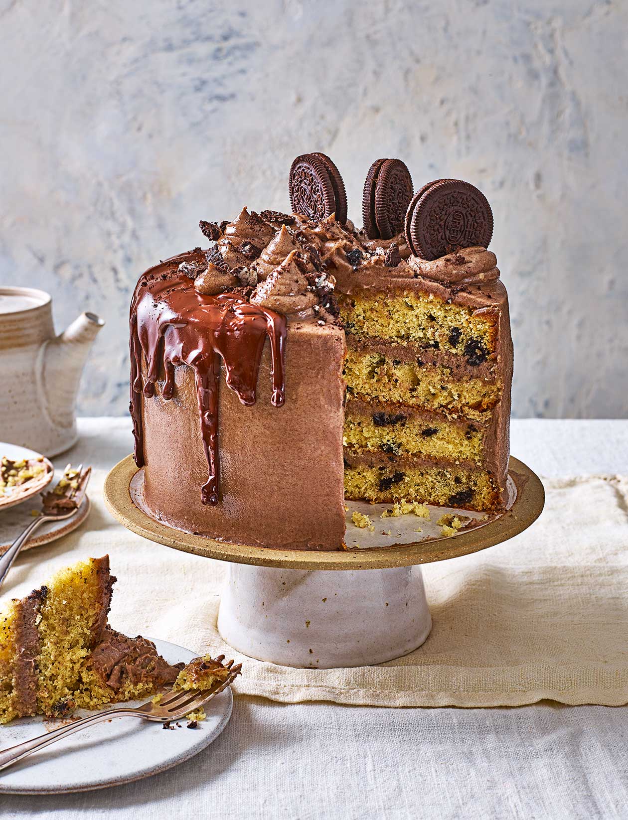 Chocolate & Pistachio Naked Layer Cake | Love and Olive Oil