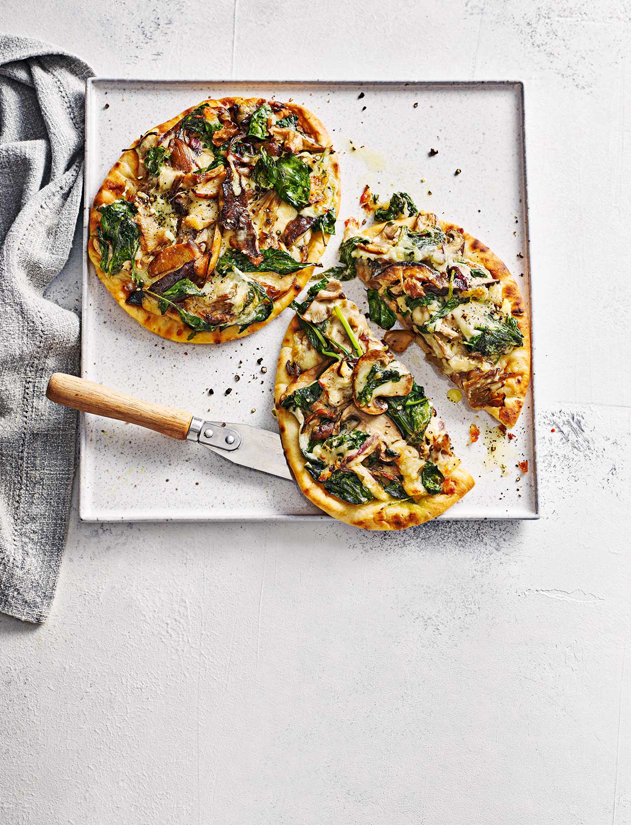 image of Mushroom Melt Flatbreads recipe by Sainsbury’s Magazine