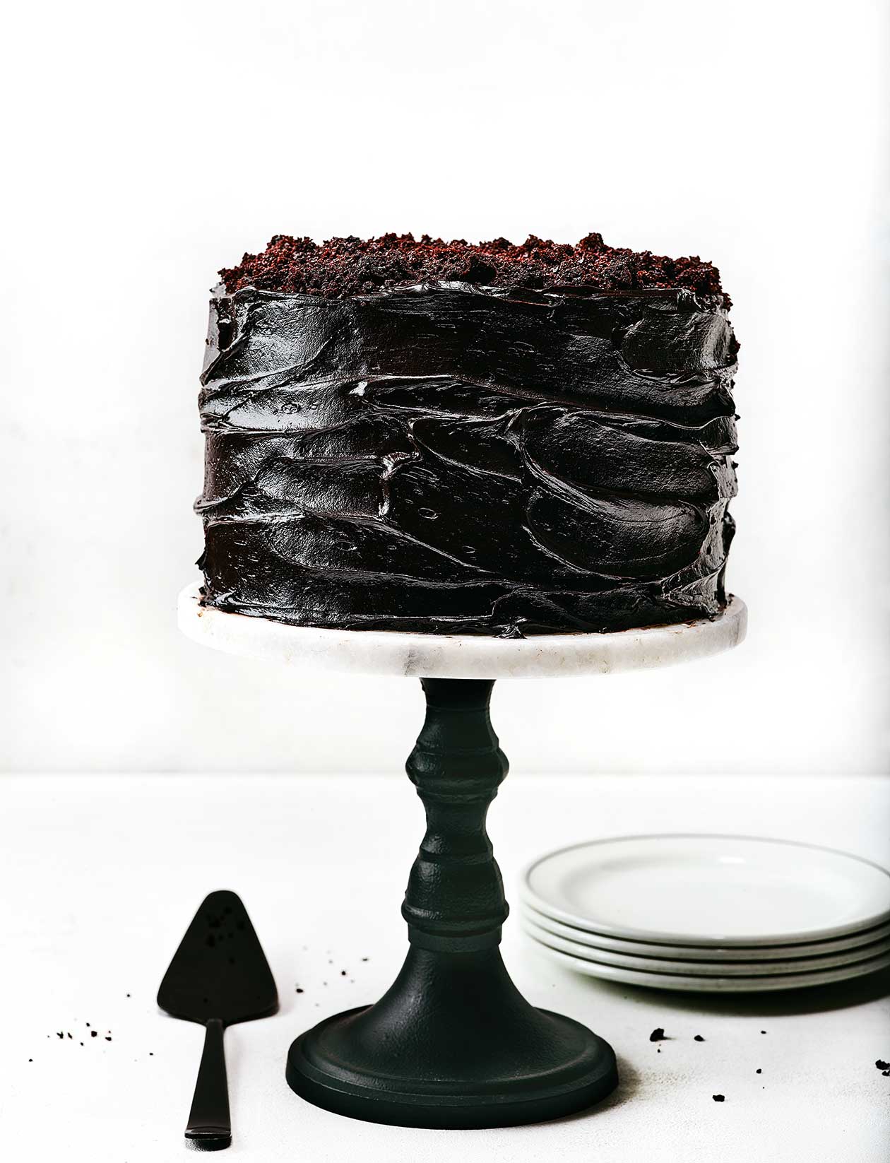 Moist Black Velvet Cake from Scratch with Black Frosting (No Food Coloring)  - I Scream for Buttercream