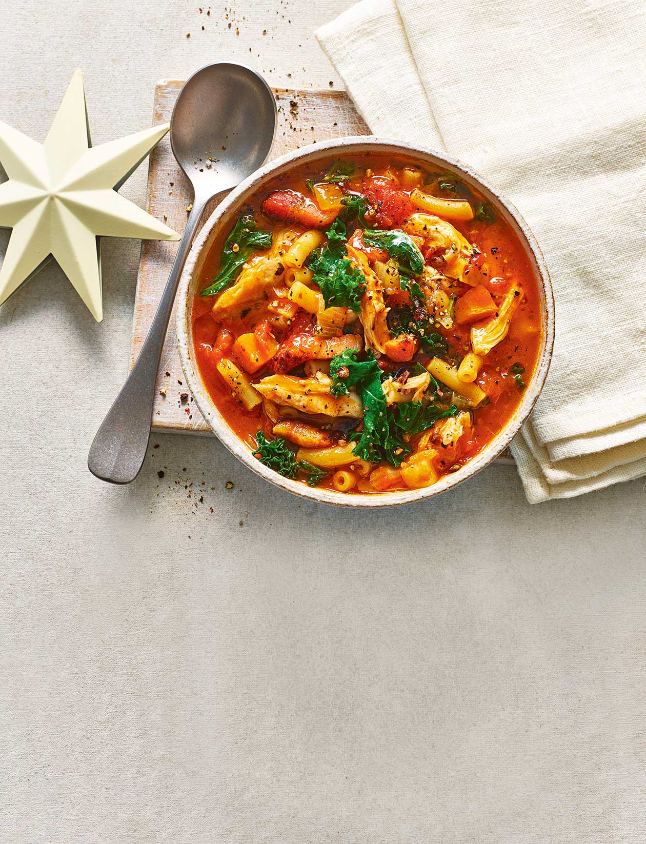 Christmas turkey minestrone recipe Sainsbury`s Magazine