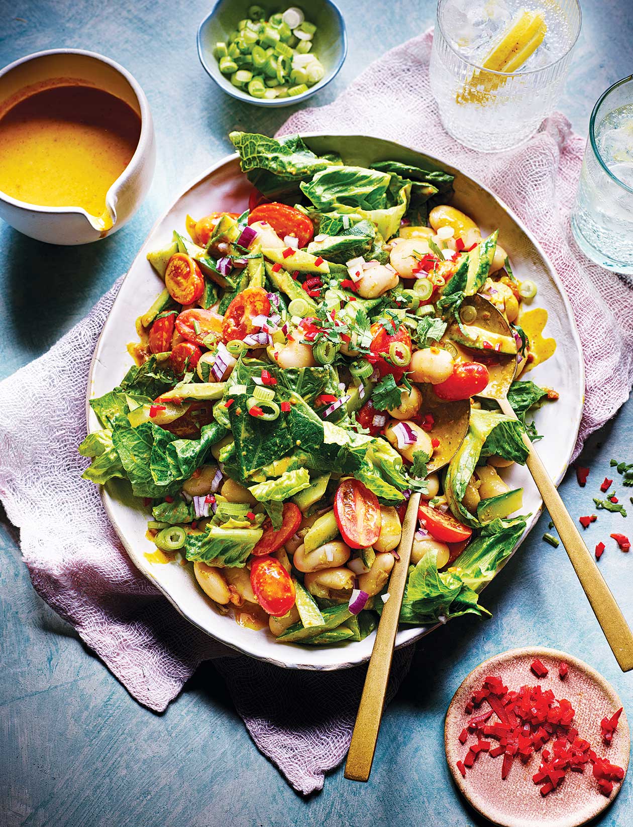 Satay butter bean salad recipe | Sainsbury`s Magazine