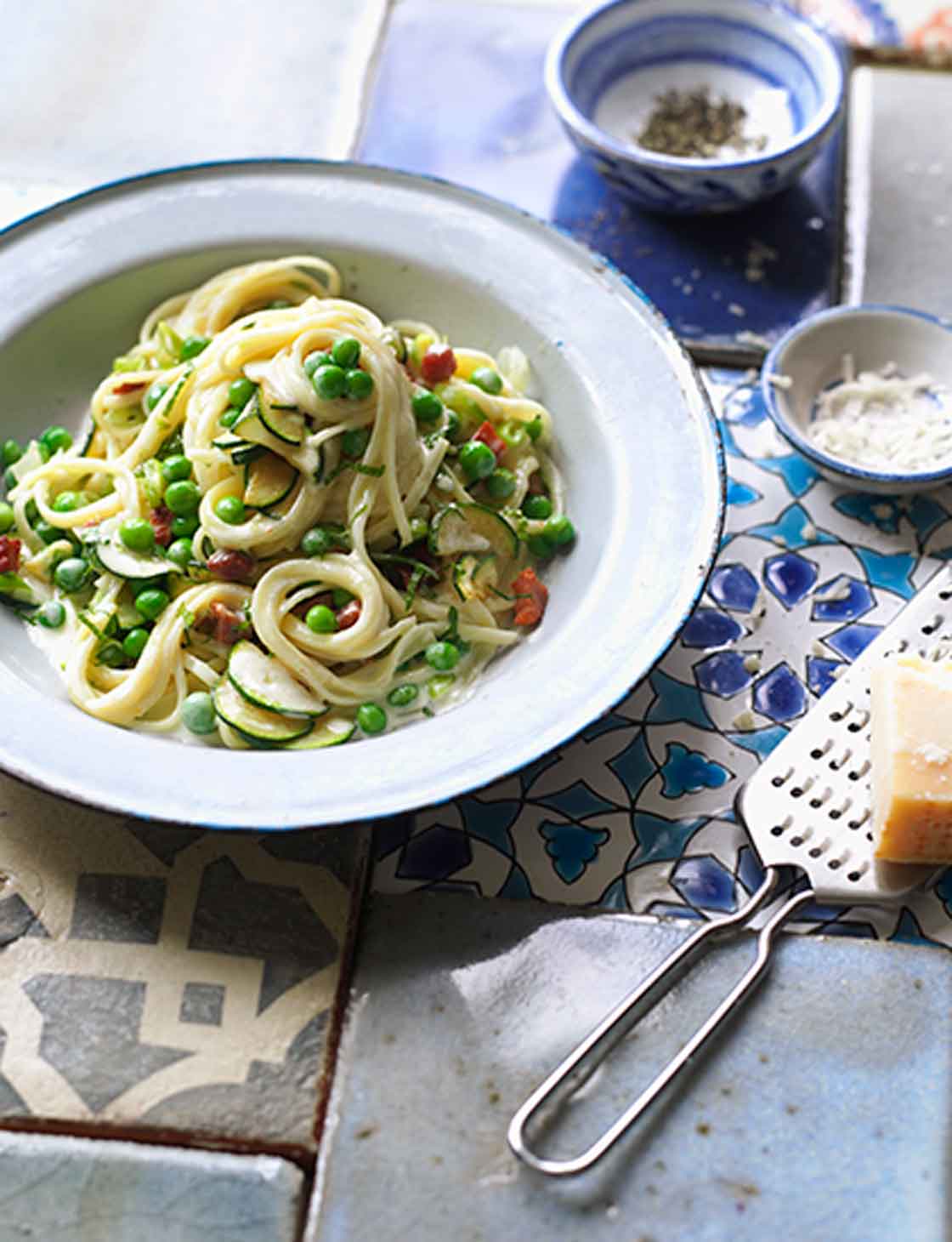 Courgette and pancetta carbonara | Sainsbury`s Magazine