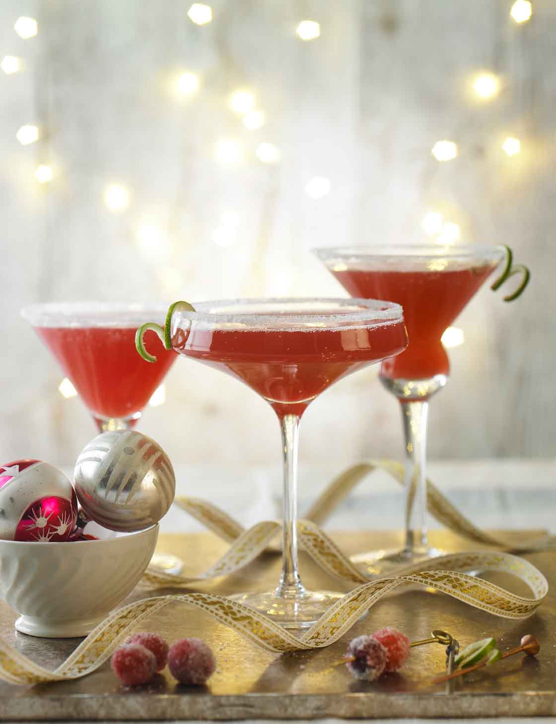 Spiced cranberry Martinis | Sainsbury's Magazine