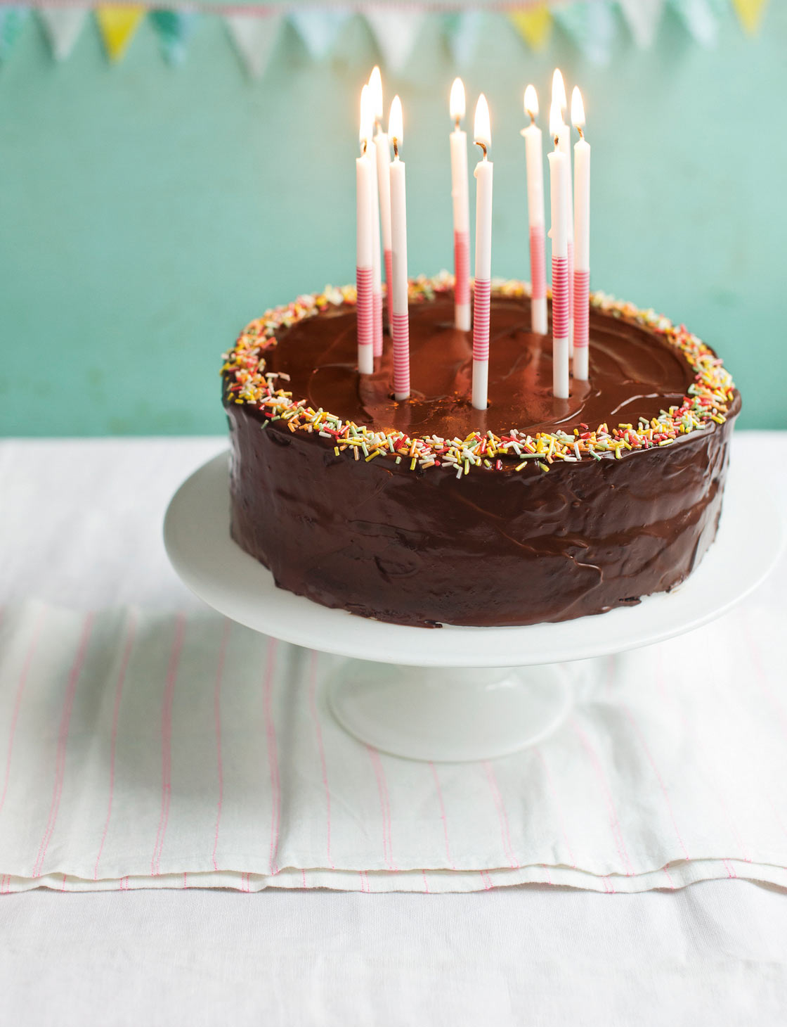 Vanilla Cake with Chocolate Buttercream - Broma Bakery