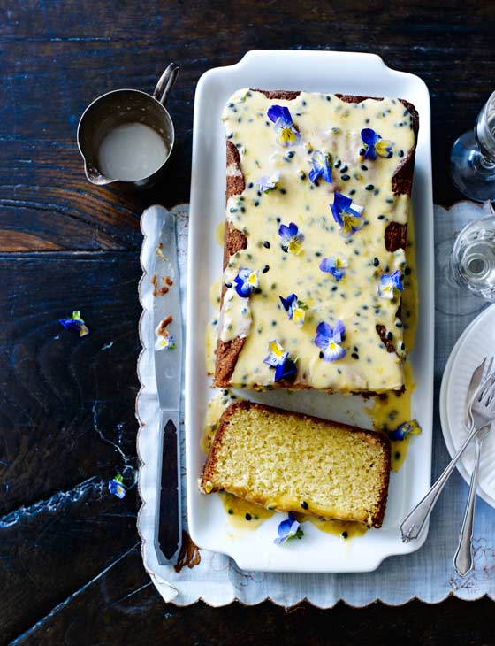 Lemon Passion Fruit Cake ⋆ The Gardening Foodie
