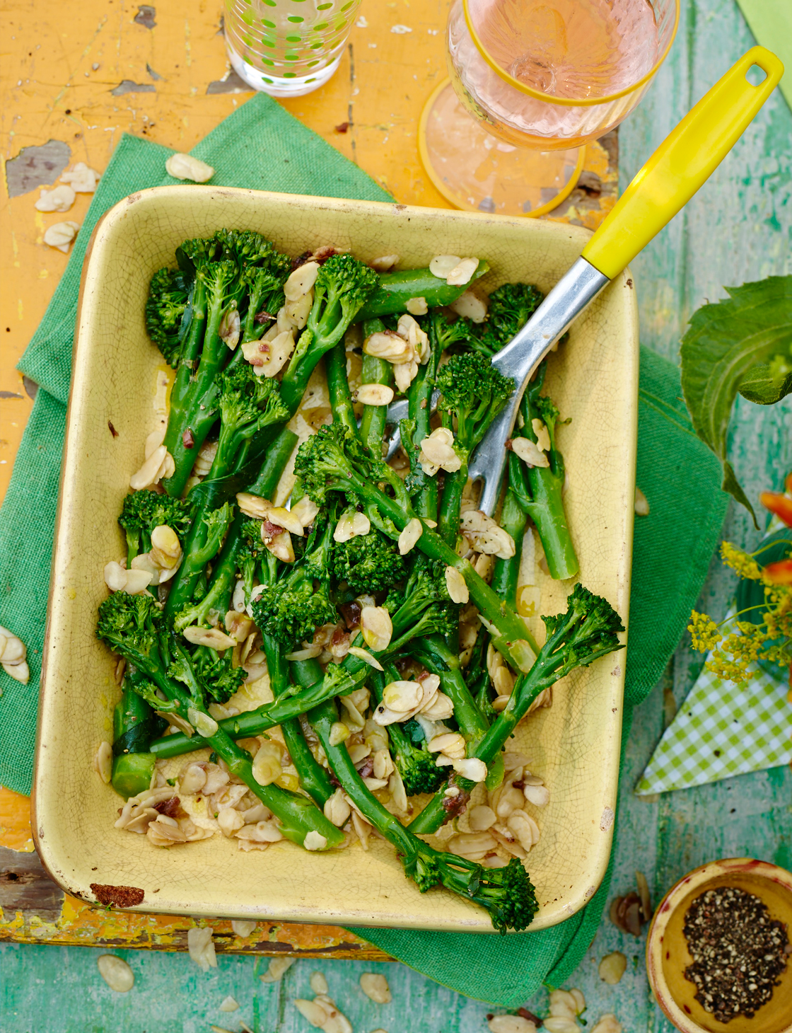 Tenderstem broccoli, anchovy and almonds | Sainsbury`s Magazine