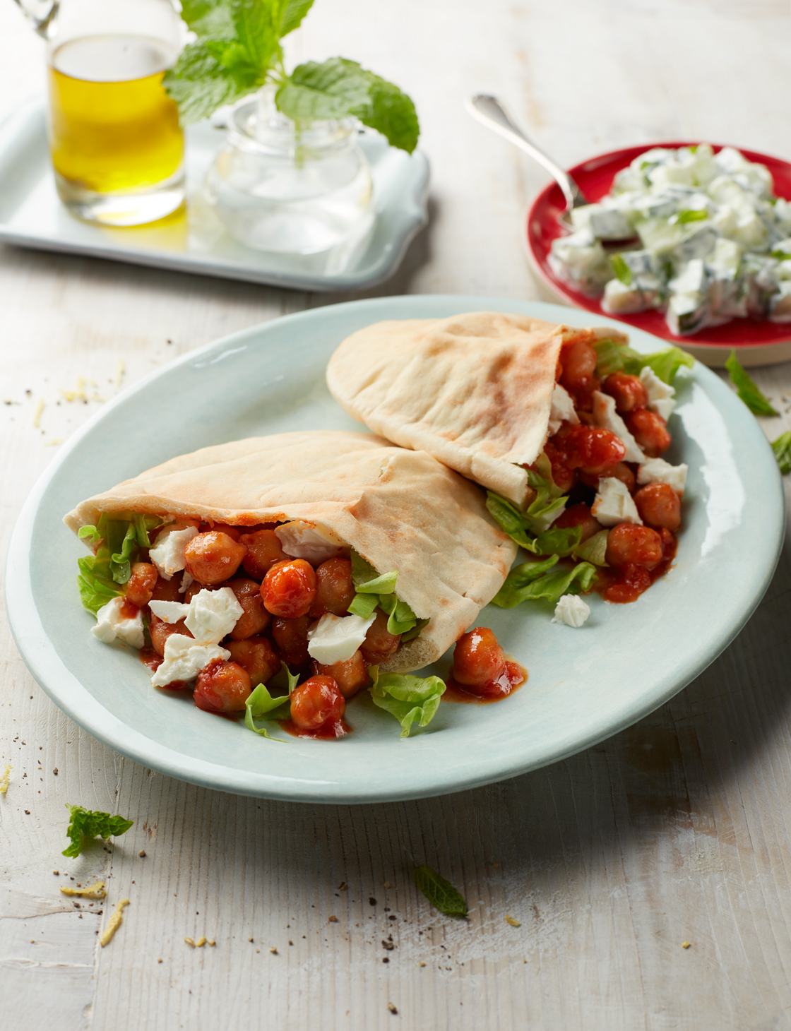 Greek meze pitta pockets