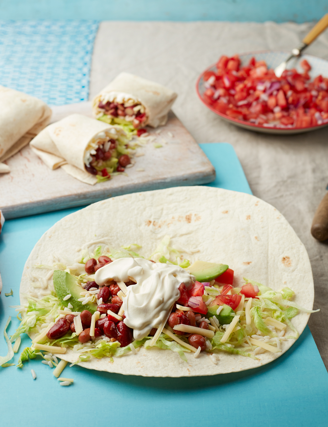 Chilli bean burritos | Sainsbury's Magazine