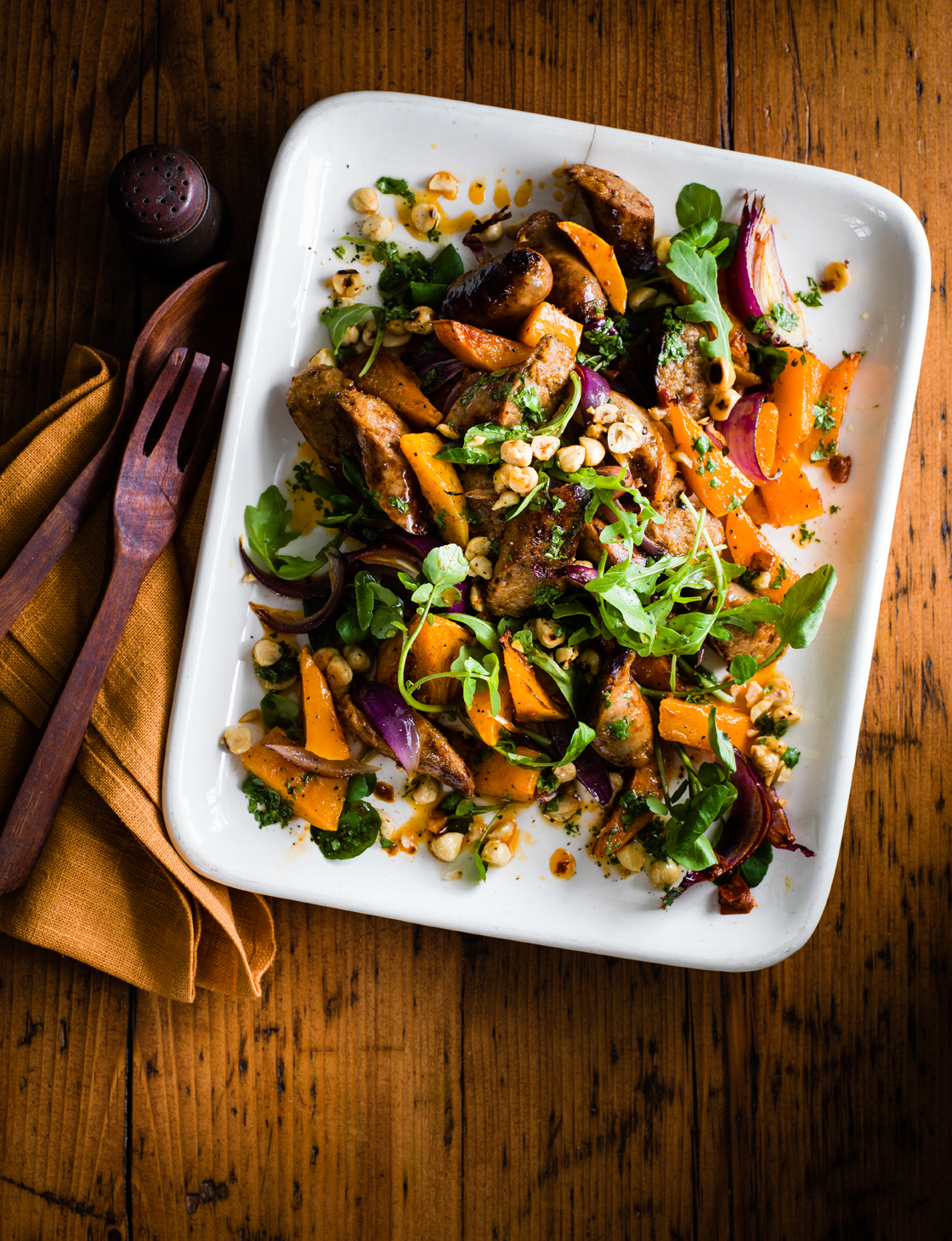 Roast Sausage And Squash Salad 