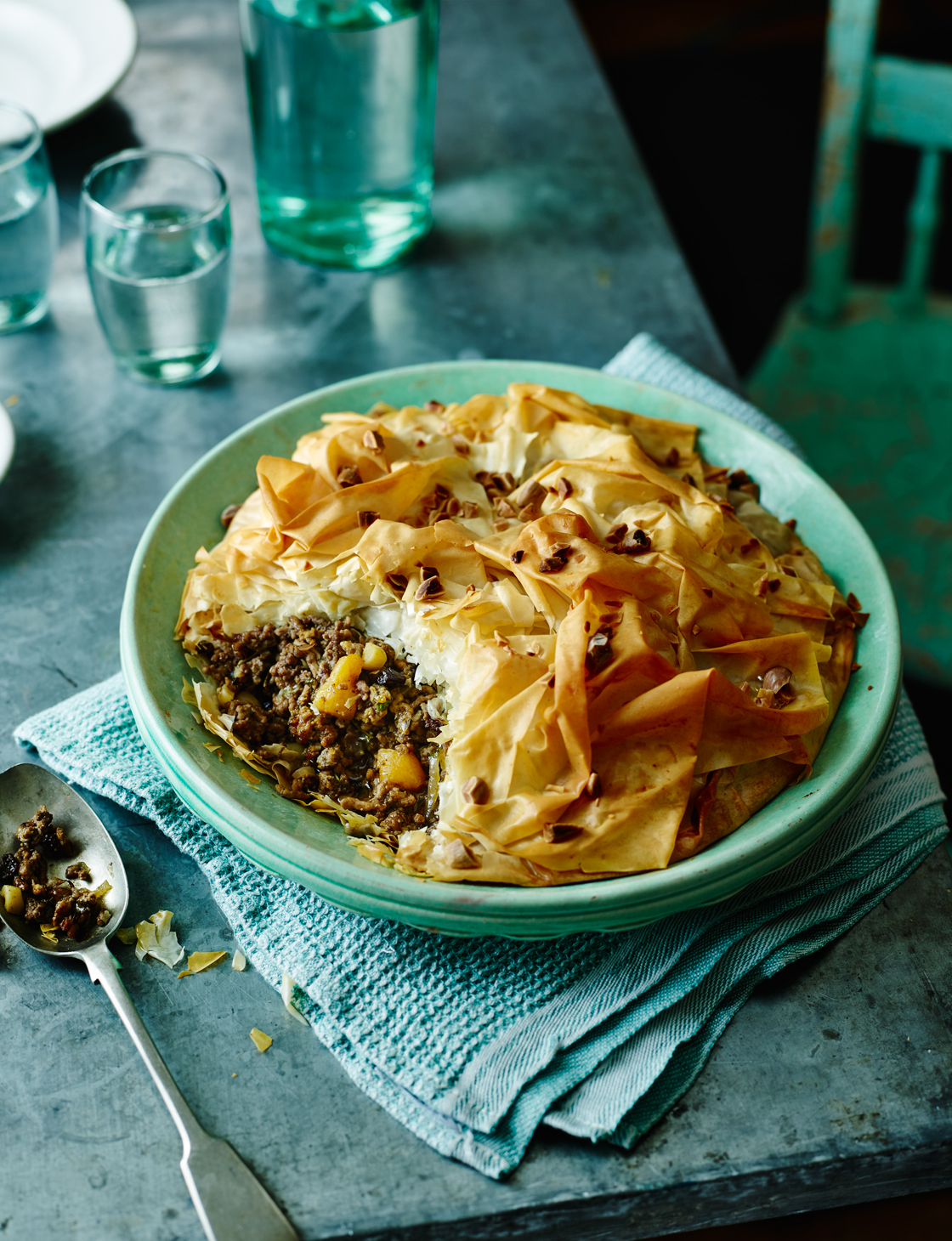 Moroccan spiced lamb pie with almonds and apricots | Sainsbury`s Magazine