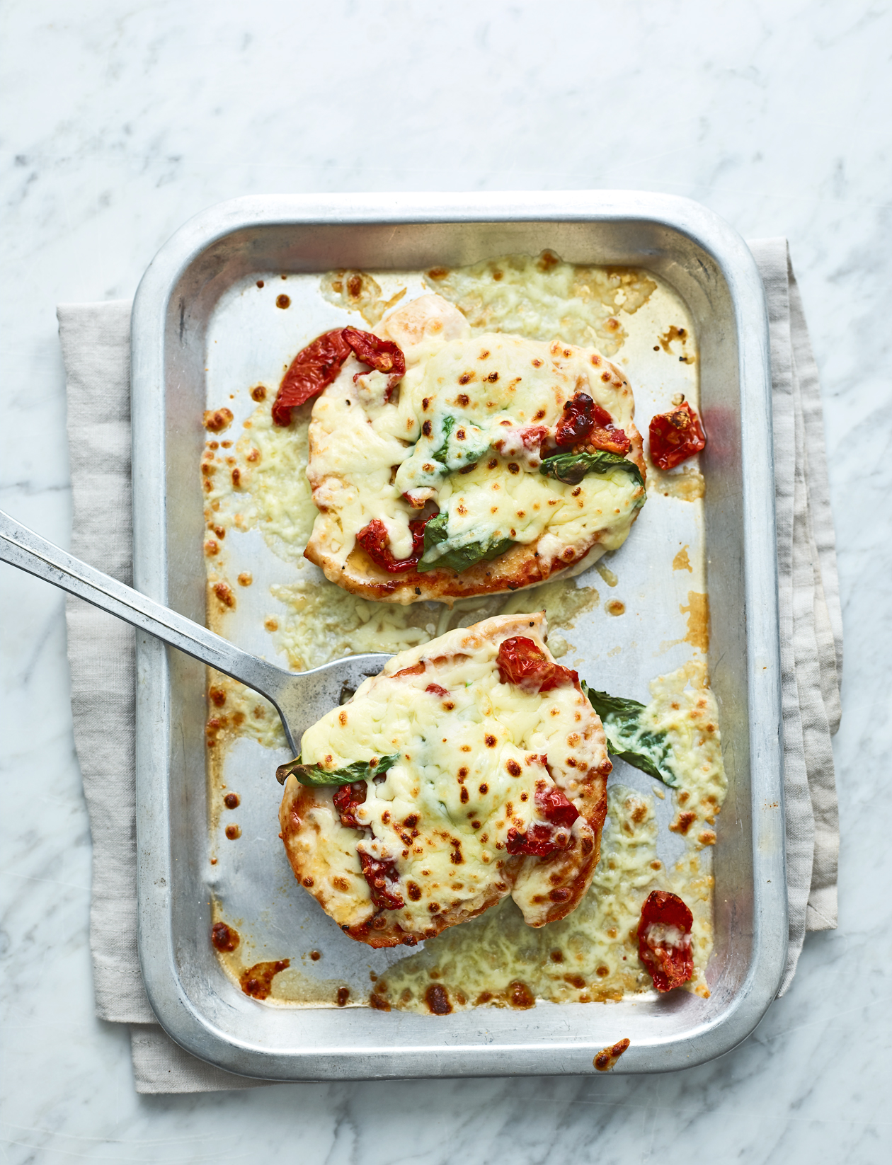 Herb omelette with feta and broad beans