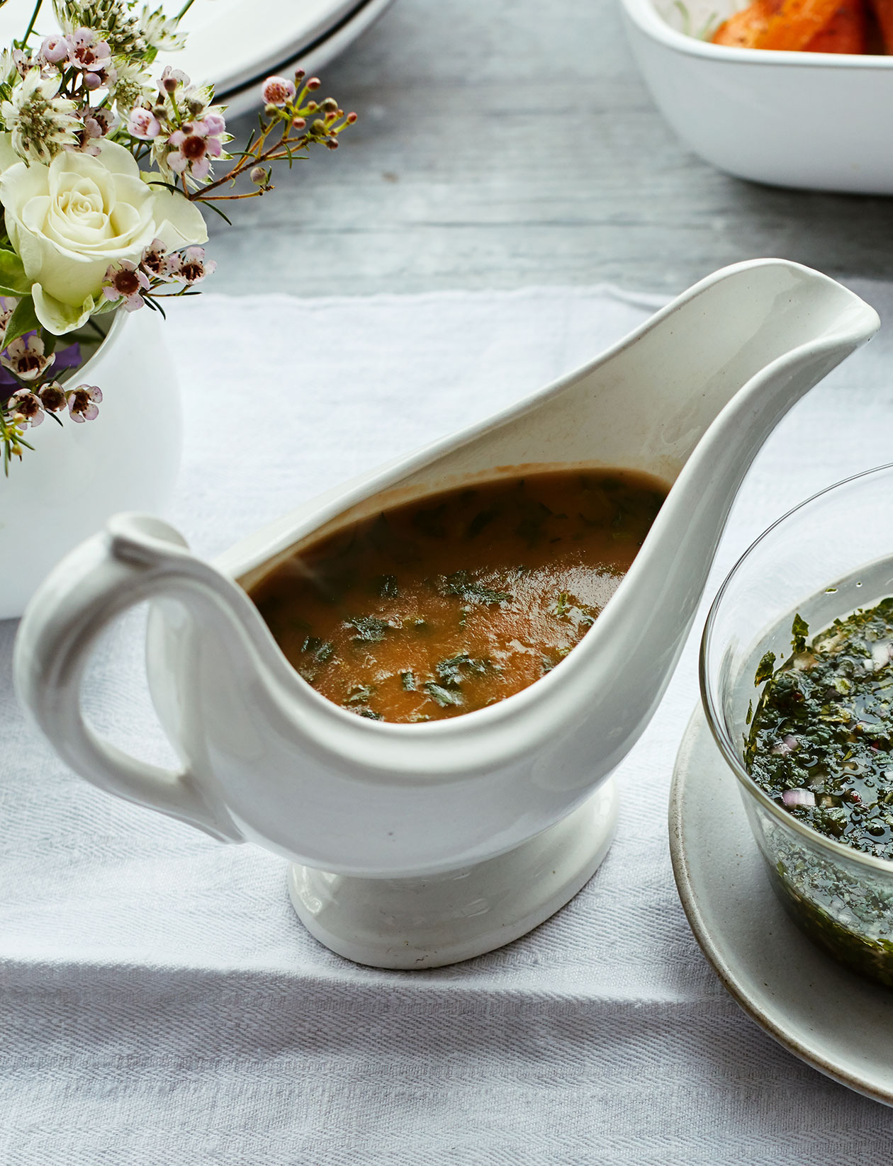 Lemon and tarragon gravy recipe Sainsbury`s Magazine