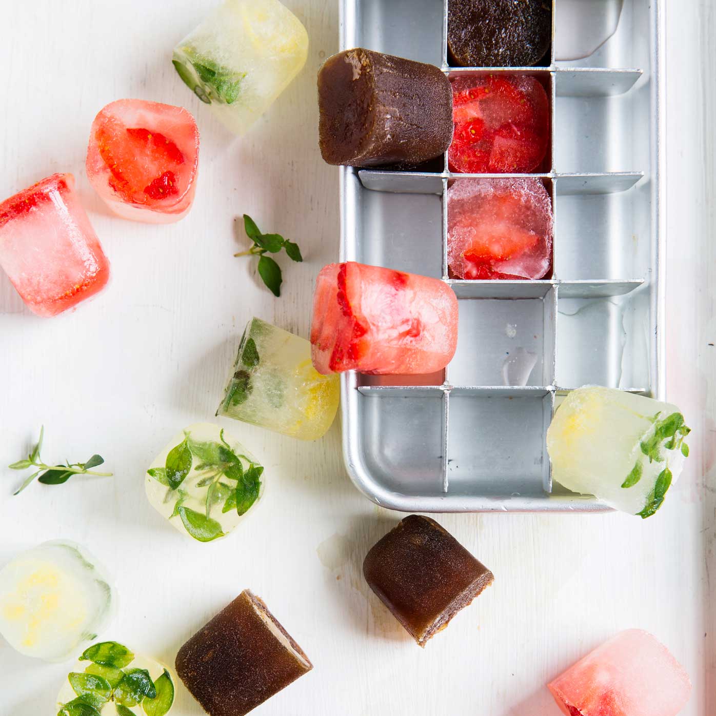 How to make flavoured ice cubes for summer Sainsbury's Magazine