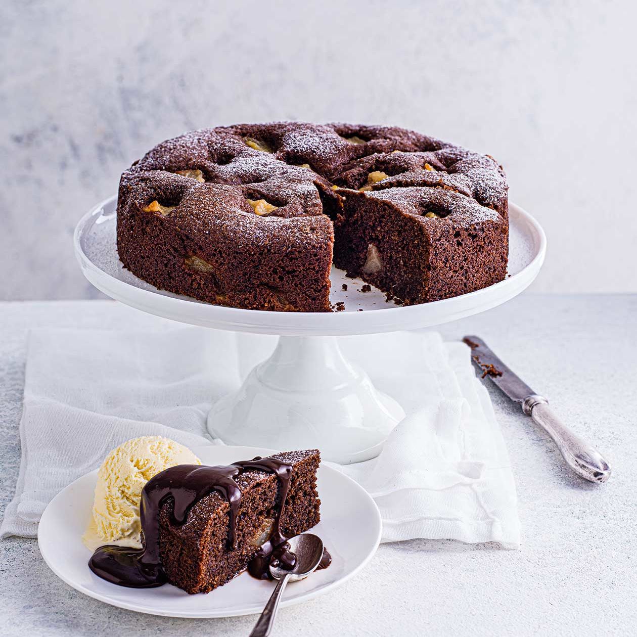 The Best Salted Chocolate Pear Pound Cake - Good Grief Cook