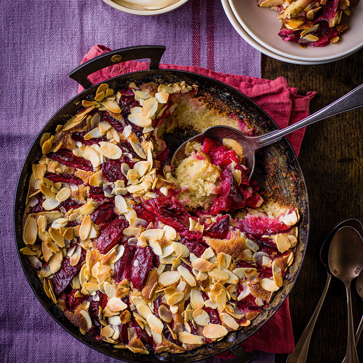 Plum Skillet Cake Recipe - She Wears Many Hats