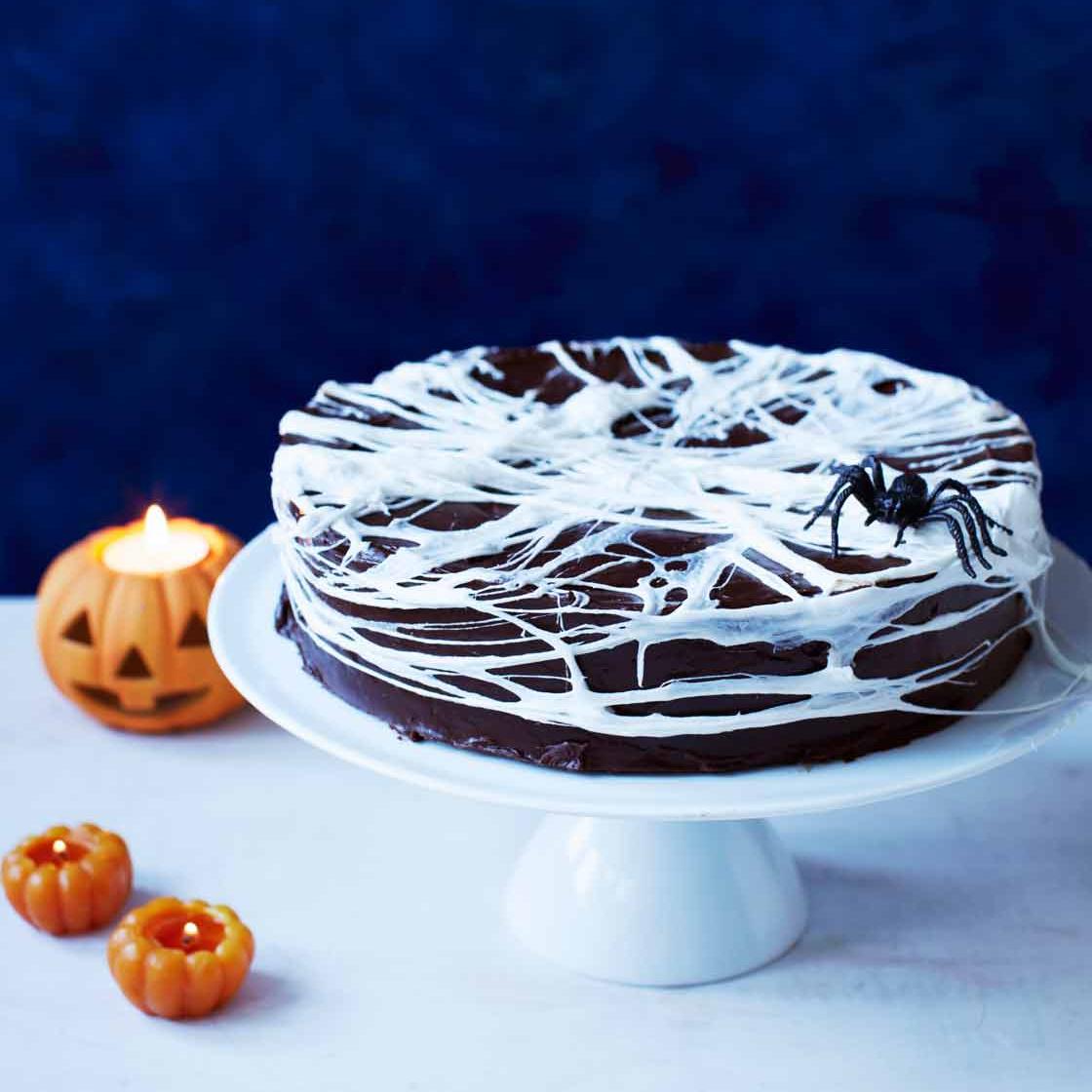 Chocolate Spider Web Cake | Sainsbury`s Magazine