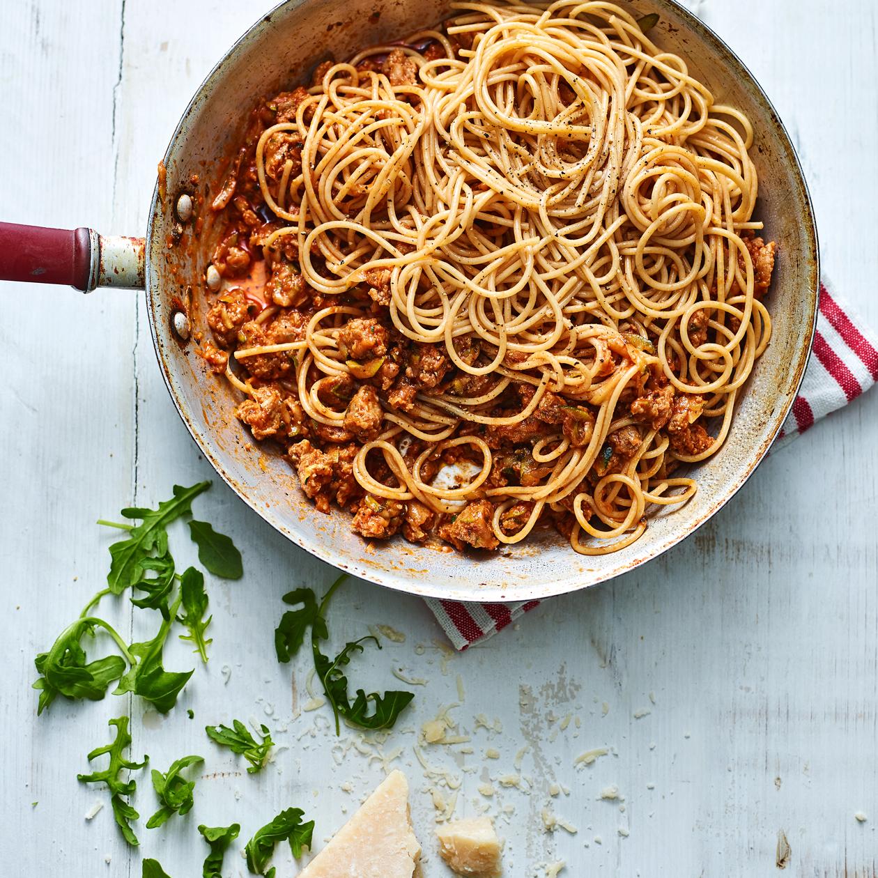 Sausage Spaghetti Recipe Sainsbury S Magazine