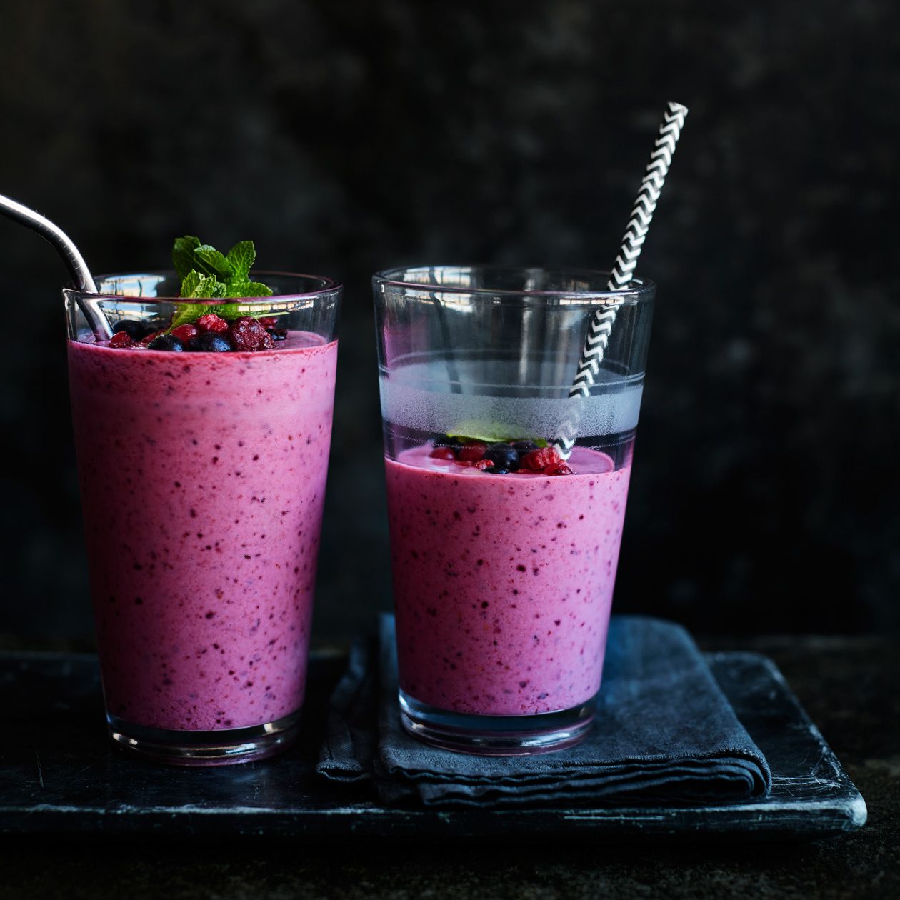 Berry mint smoothie recipe | Sainsbury`s Magazine