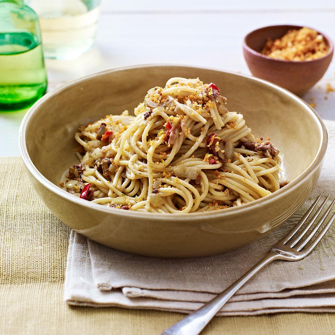 Anchovy and chilli spaghetti | Sainsbury`s Magazine