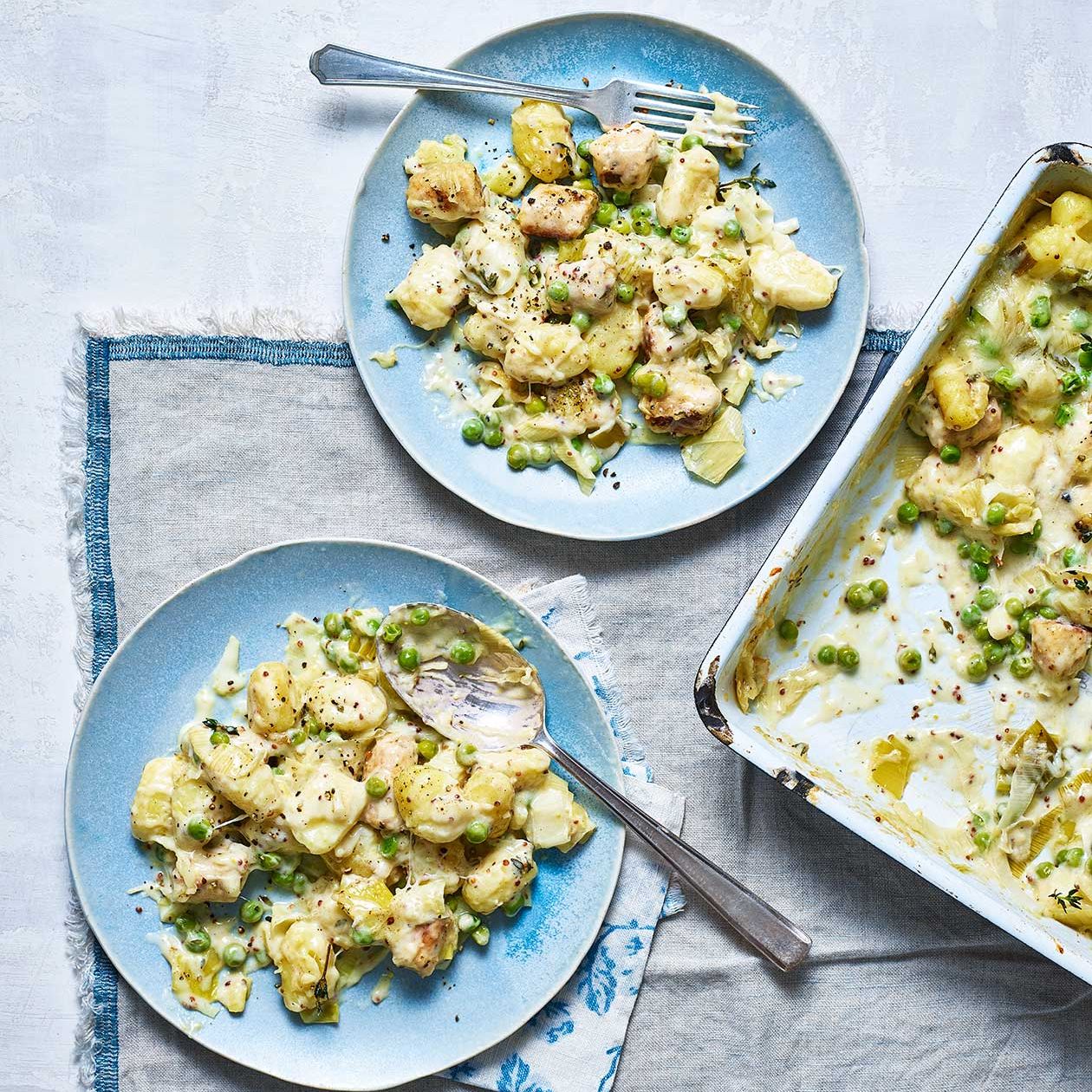 Chicken Sausage Gnocchi Hotpot Recipe Sainsbury S Magazine