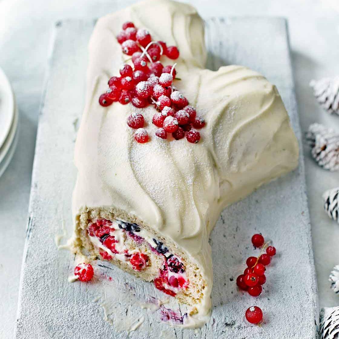 Lindt White Chocolate Cranberry Yule Log Recipe From Lindt Canada