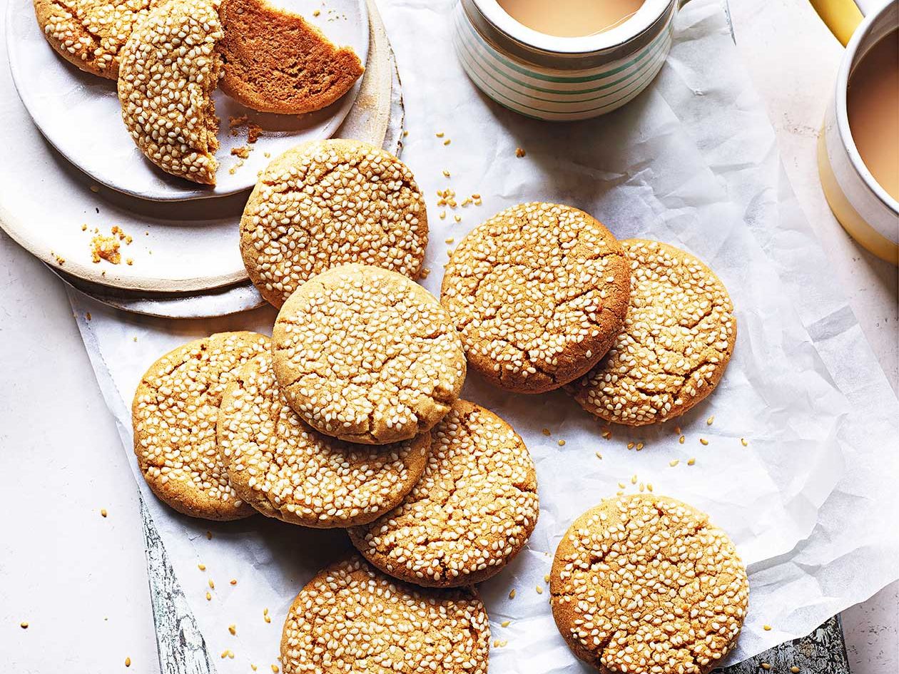 tahini christmas cookies