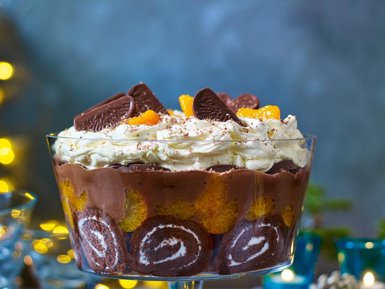 Chocolate Kahlua Trifle Cake - The Freckled Cook