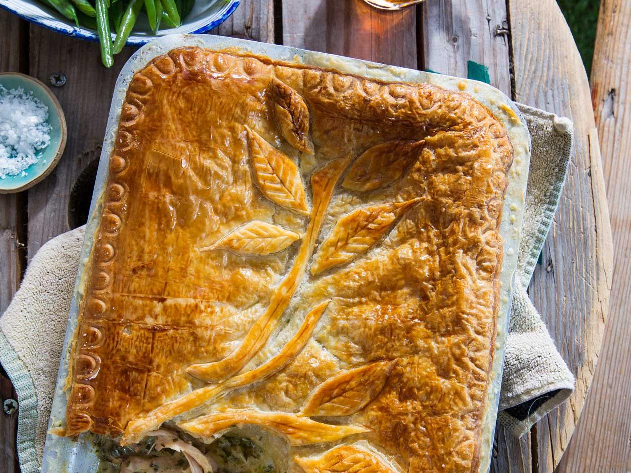 Chicken Herb And Golden Ale Pie Recipe Sainsbury S Magazine