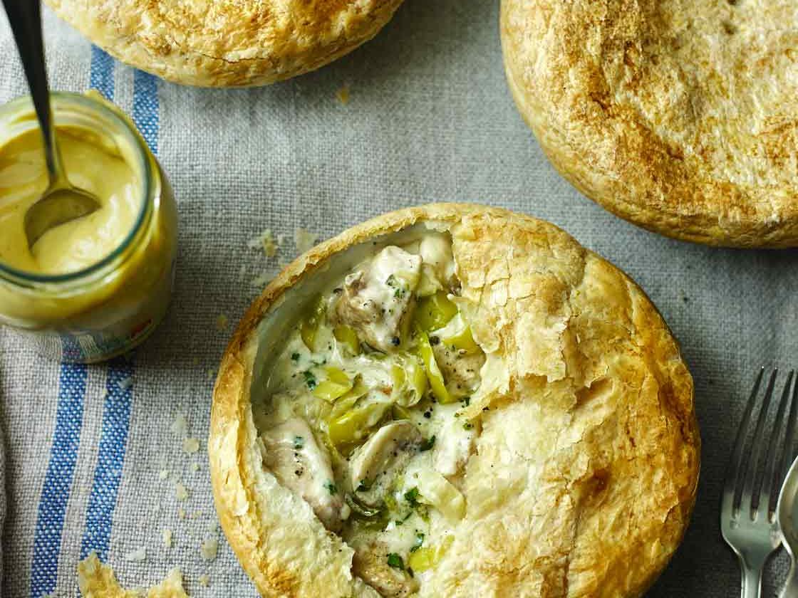 Chicken Leek And Mushroom Pot Pies Sainsbury S Magazine