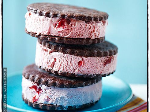 Strawberry ice shop cream sandwich