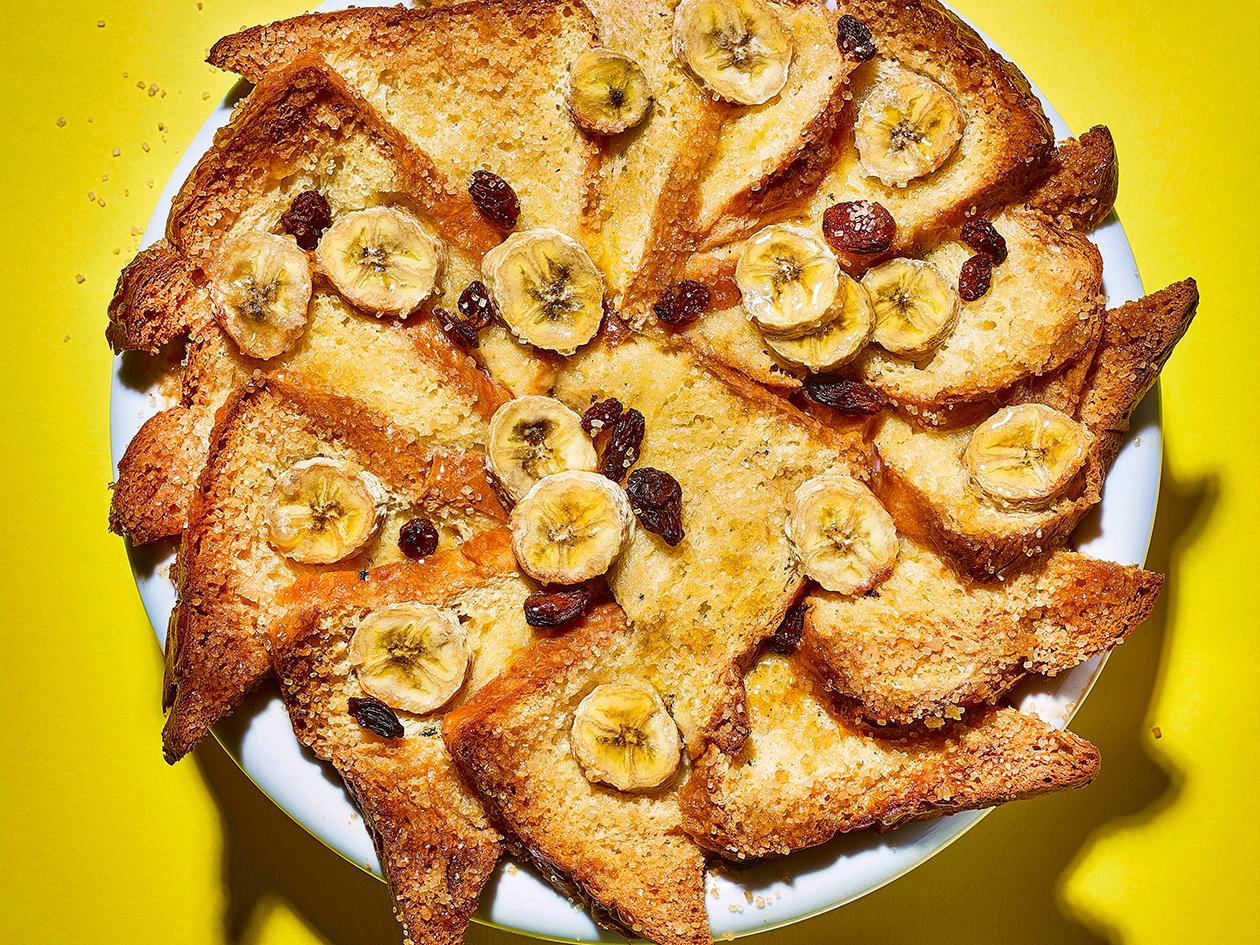 Banana Brioche Pudding With Rum Recipe Sainsbury S Magazine