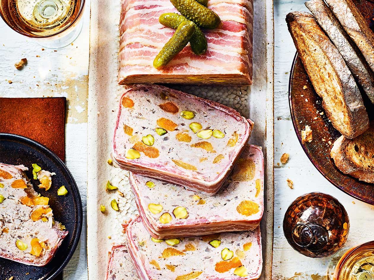 Chicken, pork and pistachio terrine recipe