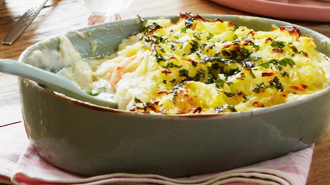 Fish Pie With Parsley Rosti Topping Sainsbury S Magazine