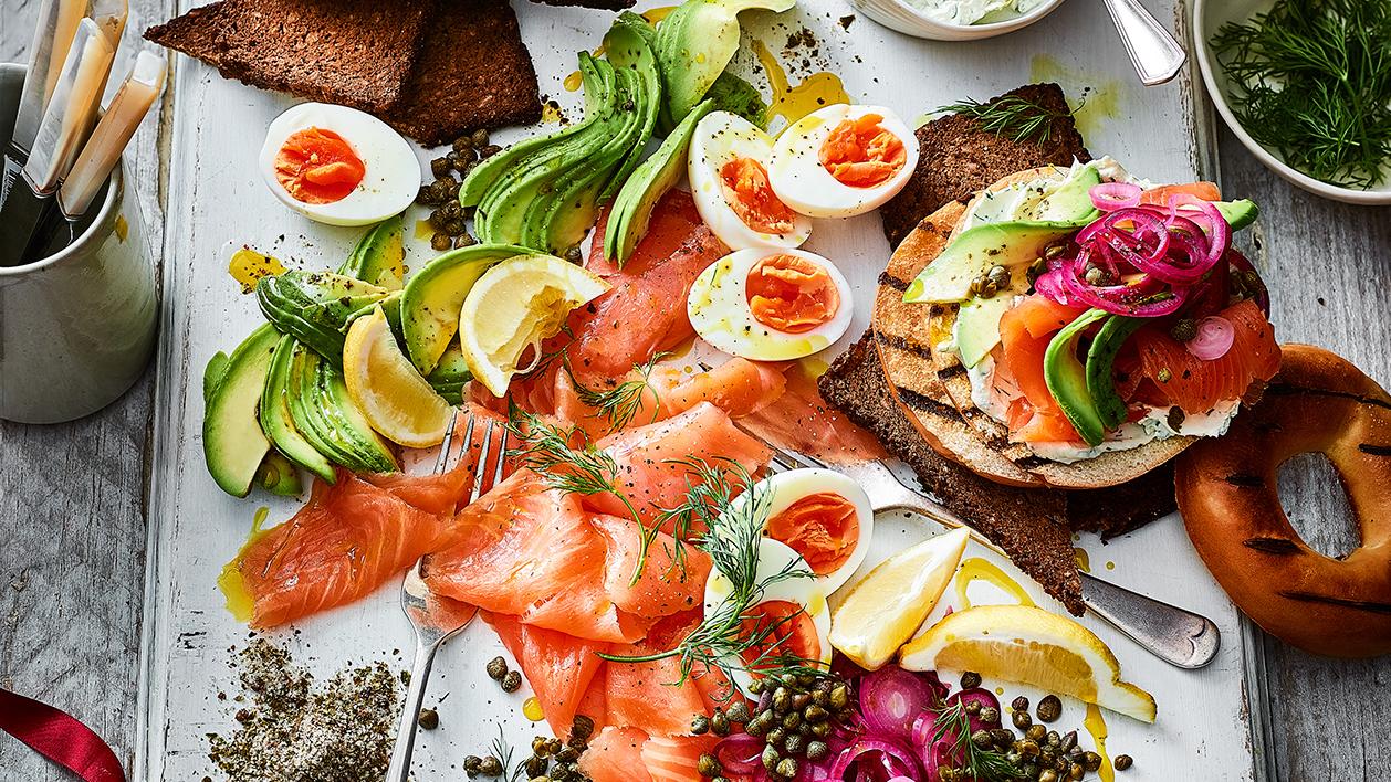 Smoked Salmon Breakfast Platter Recipe Sainsbury S Magazine