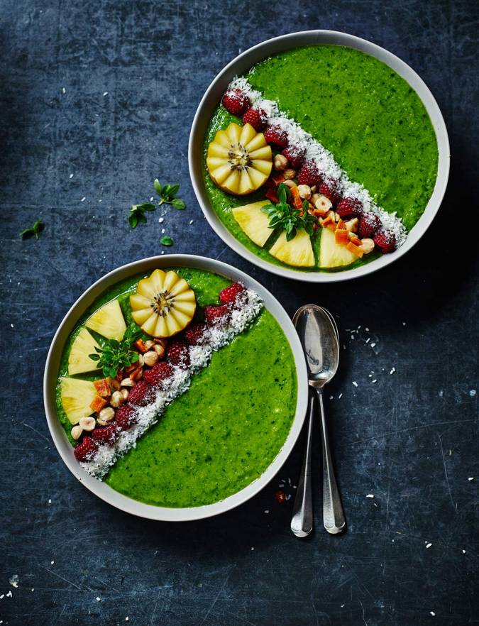 Green breakfast smoothie bowl recipe  Sainsbury's Magazine