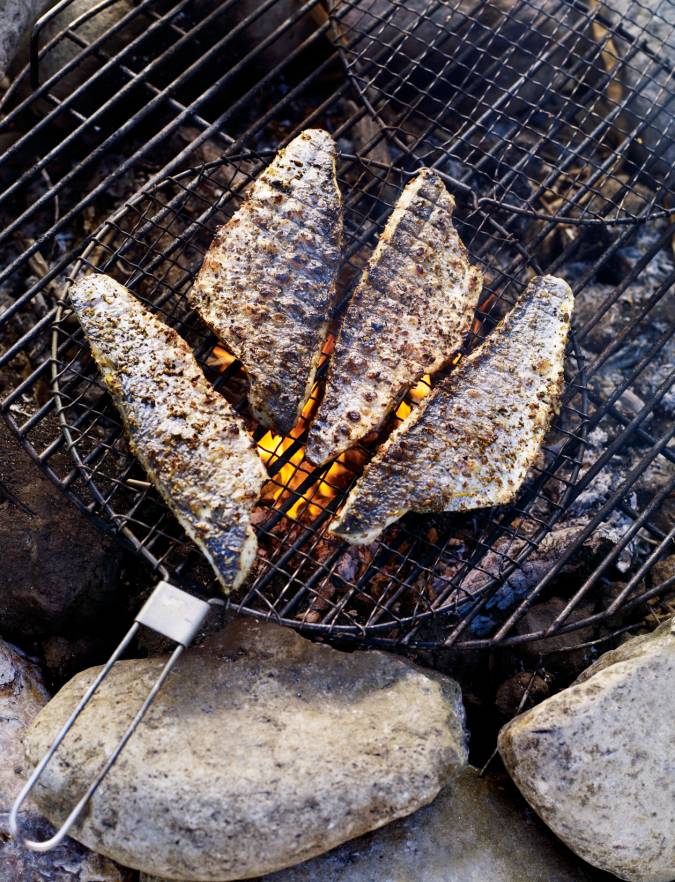 Campfire Roast Fish With Lemon And Fennel Recipe | Sainsbury's Magazine