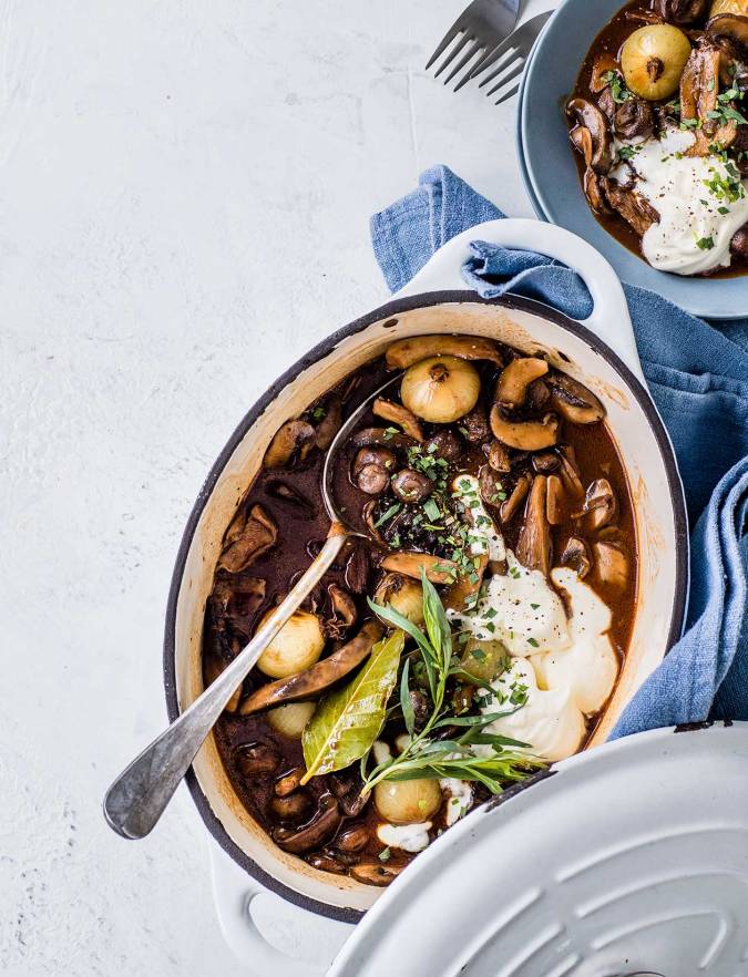 Featured image of post Recipe of Mushroom Bourguignon Pie Calories