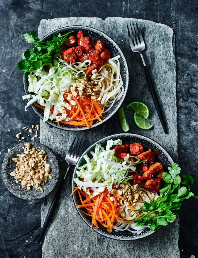 Vietnamese pork noodle salad recipe | Sainsbury's Magazine