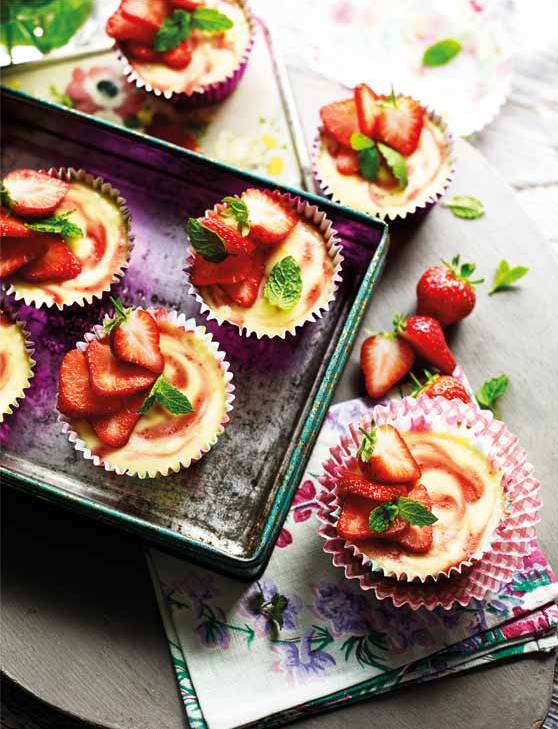 Mini Strawberry Shortcake Cheesecakes Sainsbury S Magazine