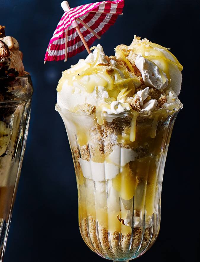 Lemon meringue pie sundae recipe Sainsbury's Magazine