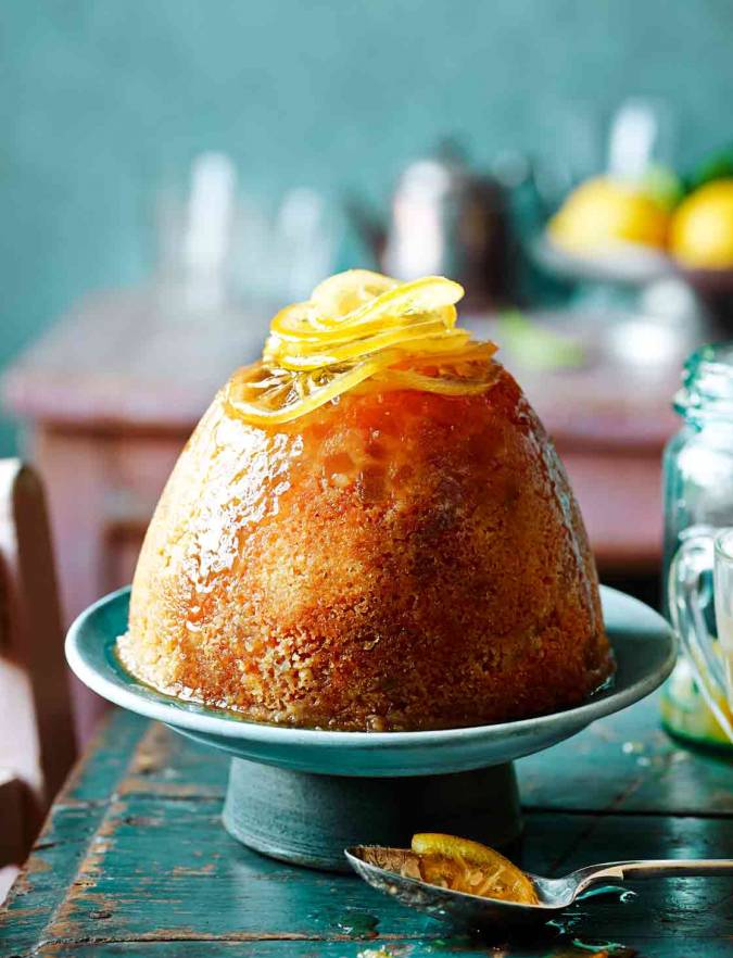 Steamed pudding with lemon and ginger | Sainsbury's Magazine