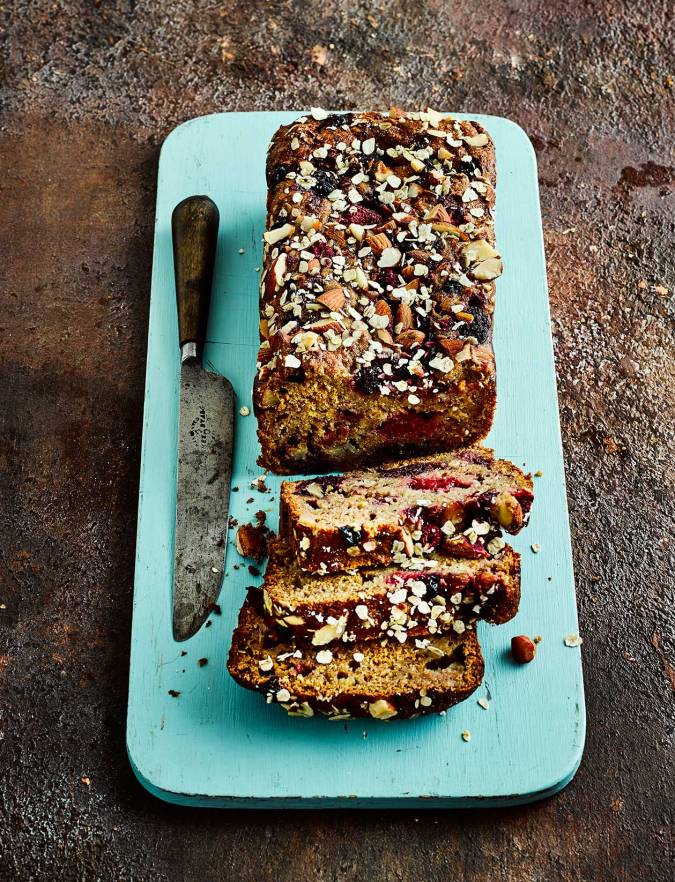 Honeyed fruit and almond banana loaf recipe | Sainsbury's Magazine